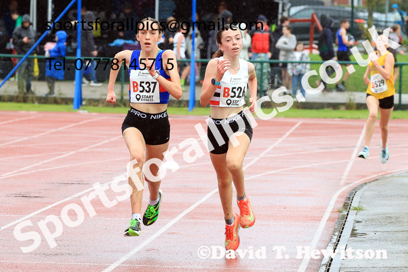 Girls Under-15s 2025 Northern Athletics Autumn Road Relays, Leigh, Lancashire. Photo: David T. Hewitson/Sports for All Pics